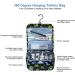 Men's Hanging Travel Toiletry Kit Bag - Waterproof Organizer with Dinosaur Cartoon Design - Blue - Buy Online on GoSupps.com