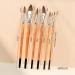 Sable Watercolor Brushes - Professional Kolinsky 6pcs Set for Artists - Pointed Rounds, Cat Tongue, Oval Wash, Dagger - Watercolor, Acrylics, Inks, Gouache Painting - Yellow - Buy Online on GoSupps.com