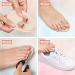 6-Piece Double Toe Straightener & Hammer Toe Splint Set - Relieve Foot Pain, Claw & Overlapping Toes - Beige - Buy Online on GoSupps.com