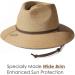Women's UPF 50+ Khaki Straw Sun Hat with Wide Brim and Wind Lanyard for Summer - Medium-Large - Buy Online on GoSupps.com
