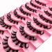 10 Pairs 3D Artificial Eyelashes - Russian Style Natural Curly Cat Eye Lashes (D-Curl Wispy Volume) - S011 - Buy Online on GoSupps.com