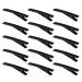 YAKA 50 Pack 1-3/4 Inch(45 mm) Black Alligator Hair Clip Flat Top with Teeth for Arts & Crafts Projects Teeth Single Prong Metal Clips Hairbow Accessory Hair Care Woman 1.77 Inch (Pack of 50) Black