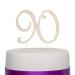 90 Cake Topper for 90th Birthday - Rhinestone Number Party Supplies & Decoration Ideas (Gold)