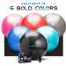 DYNAPRO 55cm Silver Exercise Ball - Extra Thick Anti-Burst Material for Home Gym, Yoga, and Pregnancy - Supports over 2200lbs - Buy Online on GoSupps.com