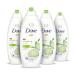 Dove Refreshing Body Wash Revitalizes and Refreshes Skin Cucumber and Green Tea Cleanser That Effectively Washes Away Bacteria While Nourishing Your Skin 22 oz 4 Count