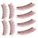 4 Pairs natural colored fake lashes curly European and American makeup false lashes false eyelashes wispy women false lashes 3d eyelashes slim Imitation Fake eyelashes fluffy