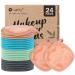 Orighty Reusable Makeup Remover Pads 24 Pack Microfiber Makeup Remover Cloths Cotton Rounds Eco-friendly Face Pads for All Skin Types Makeup Wipes for Facial Cleansing Ideal Gift for Women 5 x 5