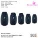 Shop Bling Art Black Gel False Nails | 24 Ballerina Coffin Artificial Nails with Glue - Long Tips for Glamorous Style - Buy Online on GoSupps.com
