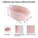 Small Oval Cotton Rope Woven Basket with Handle - Light Pink Nursery Storage Organizer for Baby Supplies, Toys, and Easter Gifts - Buy Online on GoSupps.com
