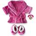 Build Your Bears Wardrobe Teddy Bear Robe with Slippers - Candy Pink - Buy Online on GoSupps.com