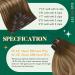 Easyouth Clip-In Extensions | Real Remy Hair | Brown & Honey Blonde | 14-Inch | 70g | 7 Pieces - Buy Online on GoSupps.com