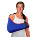 4DflexiSPORT Arm Sling Adult (L blue/red trim) Feel Safe Easy to Fit Cooling Fabric Technology Fits R or L. L Blue/Red