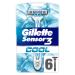 Gillette Sensor3 Cool Pack 6 Disposable Razors/3 Blades for Men