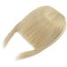 Clip In Bangs Hair Extensions: Golden Mix Bleach Blonde, Thick Straight Fringe, 2 Clips, Hairpiece for Women - Buy Online on GoSupps.com