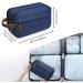 WANDF Small Nylon Toiletry Bag Dopp Kit Shaving Kit Lightweight for Men and Women - Blue - Buy Online on GoSupps.com