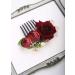 Kercisbeauty Red Rose Burgundy Hair Comb - Bridal Vintage Headpiece for Women & Girls - Buy Online on GoSupps.com