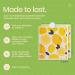 Harps&Seb Reusable Swedish Dishcloths Super Absorbent 6 Pack with Hanging Clips - Odorless Non Scratch Cellulose & Cotton Dish Towels for Kitchen - Washable & Eco-Friendly - Give Me Lemons - Buy Online on GoSupps.com