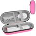 LOPHE Electric Toothbrush Travel Case Dustproof Toothbrush Storage Holder Portable Toothbrush Protective Cover Bag Electric Toothbrush Case Container for Business Camping Travel (Magenta)