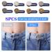 8 Pcs Button Waist Extender Set for Jeans, Trousers, Pants, Shirts | Adjustable Elastic Collar Extenders, Stainless Steel | Silver + Bronze - Add 1.4 inch - Buy Online on GoSupps.com