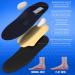 Plantar Fasciitis Orthotic Insoles - Memory Foam Arch Support for Men & Women | Pain Relief & Comfort - Black (Men's 12-12.5 Women's 14-14.5 - Buy Online on GoSupps.com