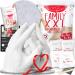 Gipsme XXL 3D Handpruck Set Family Gypsum Printing for 4 Hands + Socket Made in Germany - Premium Families Gypsum Print Set - Families Gifts - Personalized Gifts - Hand Print Set + Video