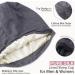Silk Lined Sleep Cap for Curly Hair - 100% Mulberry Silk Bonnet in Grey | Hat Hut - Buy Online on GoSupps.com