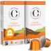 CRU Kafe Bright Roast Nespresso Original Compatible Coffee Pod Capsules 20 Pods Bright & Balanced Coffee 10 count (Pack of 2)