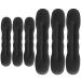 6 pieces hair bun maker upgraded hair holder sponge clips hair styling donut rolls hair twist curls curler donut tools 3 large and 3 small (black)