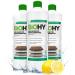 Biohy Wischroboter cleaning agent (3 x 1 liter) |Soil cleaner funds for wooden floors |Laminate & parquet care |Strip -free shine on waterproof wood |low -foam concentrate 1 L (3 pack)