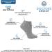 Doctor's Choice Diabetic Socks No Show (Size 10-13) Black - 4 Pairs - Buy Online on GoSupps.com