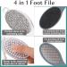 2Pcs Cleaning Pumice Stone 4 in 1 Foot Scrubber with Pumice Stone Sandpaper File Stainless Steel Remove Dead Skin Easily Removing Dead Skin Heels for Both Dry and Wet Feet Foot Care - Buy Online on GoSupps.com