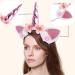 Vanteriam 5PCS Glitter Unicorn Horn Headband with Flower Ears for Girls - Birthday Party Supplies & Cosplay Costume - Buy Online on GoSupps.com