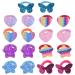 Avodova hair tie girl small 8 pairs (16 pcs) elastic hair bands fabric colored glitter braid tapes girl ponytail inhabes hair rubber bands for toddlers baby children girls