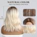 Blonde Unicorn Ombre Wavy Shoulder Length Wig for Women - Long Wavy Middle Part Wig for Daily Use - Buy Online on GoSupps.com