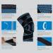 Knee Brace Compression Sleeve with Strap for Joint Pain Relief | Meniscus Tear Support | Black/Blue | Unisex | Enhanced Circulation | Ideal for Running & Basketball - Buy Online on GoSupps.com