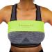 Boobuddy Breast Support Sport Band for Women - Sports Bra Alternative for Running Exercise & Yoga - Adjustable & Comfortable Top - Prevents Injury & Improves Ladies Posture Green Medium