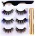 Buy 6D Magnetic Eyelashes & Eyeliner Kit - 3 Styles (Pink Deep Blue Purple) with Tweezers | International Shipping Available - Buy Online on GoSupps.com
