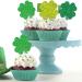 JarThenaAMCS 48Pcs St Patrick's Day Cupcake Topper 3 Glitter Green Color Shamrock Cupcake Picks Lucky Clover Food Picks for Irish Holiday Supplies Cake Decorations - Buy Online on GoSupps.com