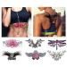 6 Sheets Temporary Chest Tattoos for Women - Dragonfly Butterfly Flower Wings Underboob & Sternum Tattoos - Realistic Long Lasting Waterproof Designs - Buy Online on GoSupps.com