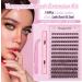 DIY Eyelash Extension Kit - 144Pcs D Curl Fluffy Cluster Lashes - Long Lasting Bond & Seal - Includes Lash Tweezers - Wispy Individual Lashes - Home Lash Extension Kit - Buy Online on GoSupps.com
