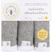 Washcloths 6-Pack - Super Soft Absorbent Knit Terry, 100% Organic Cotton, Heather Grey - Buy Online on GoSupps.com