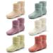 Moon Tree Baby Non Slip Winter Socks Boys With Grips Warm Socks Girls Thick Towelling Socks 6 Pairs 0-12 Months Mix 5153G