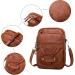 Qwuveds Women's Small Shoulder Bag - Mini Phone Wallet & Messenger Bag - Perfect for Cycling & Kids - Brown - Buy Online on GoSupps.com