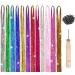 Jinlaili Colorful strands of hair hair parts hair extensions braided 12 pieces of colorful hair extensions especially wigs extensions rainbow hair strands colorful strands of hair for women girls