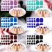 Glitter Toe Nail Wraps - Self-Adhesive Nail Polish Stickers - Solid Color Art Decals - Manicure Kit for Women & Girls - 12 Styles, 2 Nail Files (Chic Colors) - Buy Online on GoSupps.com