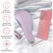 Detangle Hair Brush and Wide Tooth Comb Set for Women and Kids - Lily England (Lilac Pink) - Buy Online on GoSupps.com