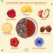 Teanourish Sparkling Sangria | Caffeine-Free Herbal Tea | Refreshing Fruity Blend | Apple Strawberry Mango Pineapple Hibiscus | 100g Bubbling Tea Pack Buy Online Worldwide - Buy Online on GoSupps.com