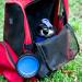 BrokSilent Dogs Travel Water Bottle - Leak Proof Puppy Dispenser with Bowls - Blue - Buy Online on GoSupps.com