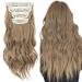 4PCS-11Clips Hair Extensions Clip in Curly Synthetic Clip in Hair Extension Fiber Hair Pieces 22 Inches Long Hair Clip in Extensions for Women Wavy Hair Pieces for Full Head-Curly #Golden Brown 22 Inch Curly #Golden Brown