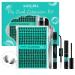 Lash Extension Kit DIY Eyelash Clusters Kit 168Pcs with Lash Bond and Seal Glue Waterproof Eyelashes Remover for Lash Cluster Extensions Kit for Beginner Lashes Applicator Tool(Medusa D-Mix8-16mm Kit) 168pcs Kit|Medusa